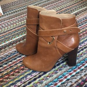 Leather booties
